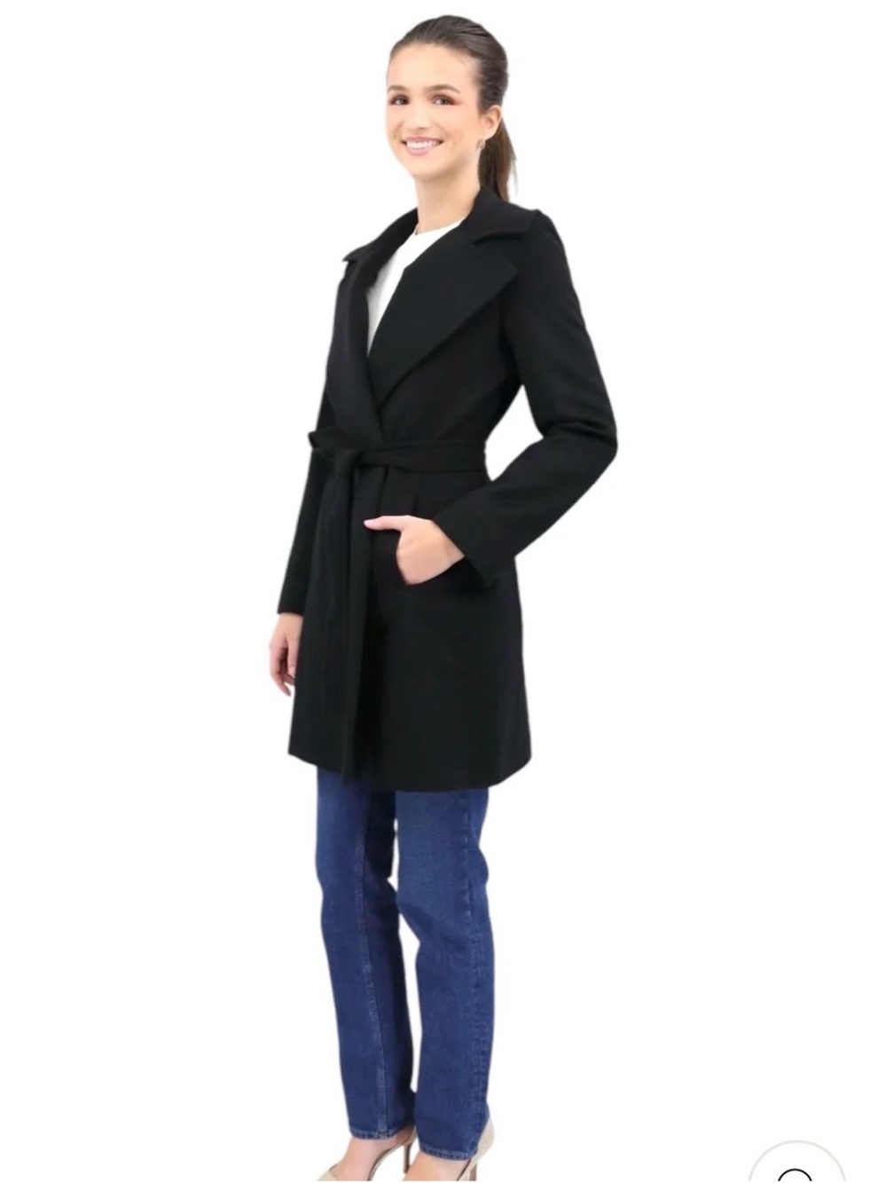 Fleurette Cashmere Wrap Coat